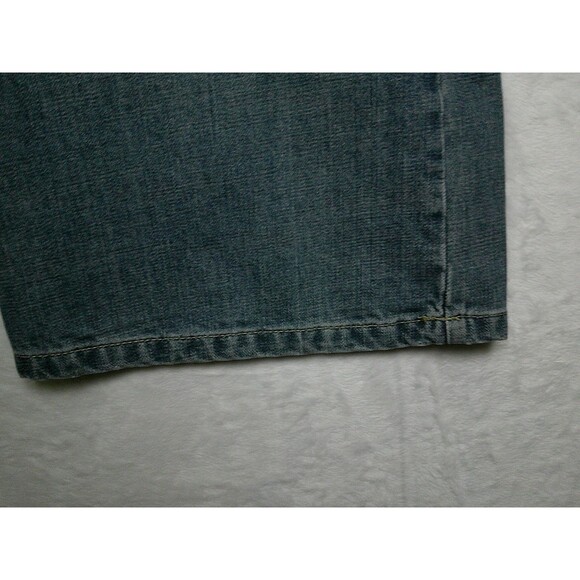 Liz Claiborne Boot Cut Jeans Size 14 Embroidered Flowers Blue Pockets Denim - Picture 12 of 16